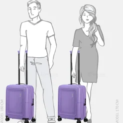 Handbagage Koffers^American Tourister Dashpop handbagage koffer 55 cm violet purple