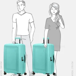 Reiskoffers^American Tourister Dashpop reiskoffer 77 cm aqua sky