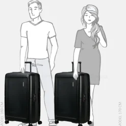 Reiskoffers^American Tourister Dashpop reiskoffer 77 cm true black