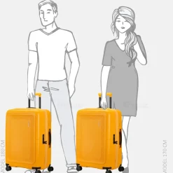 Reiskoffers^American Tourister Dashpop reiskoffer 67 cm golden yellow