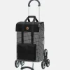 Boodschappentrolleys^Andersen Royal Shopper Hedda traploper boodschappentrolley zwart