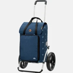 Boodschappentrolleys^Andersen Royal shopper Ivar (kogellager) boodschappentrolley blue