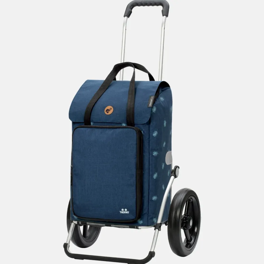 Boodschappentrolleys^Andersen Royal shopper Ivar (kogellager) boodschappentrolley blue