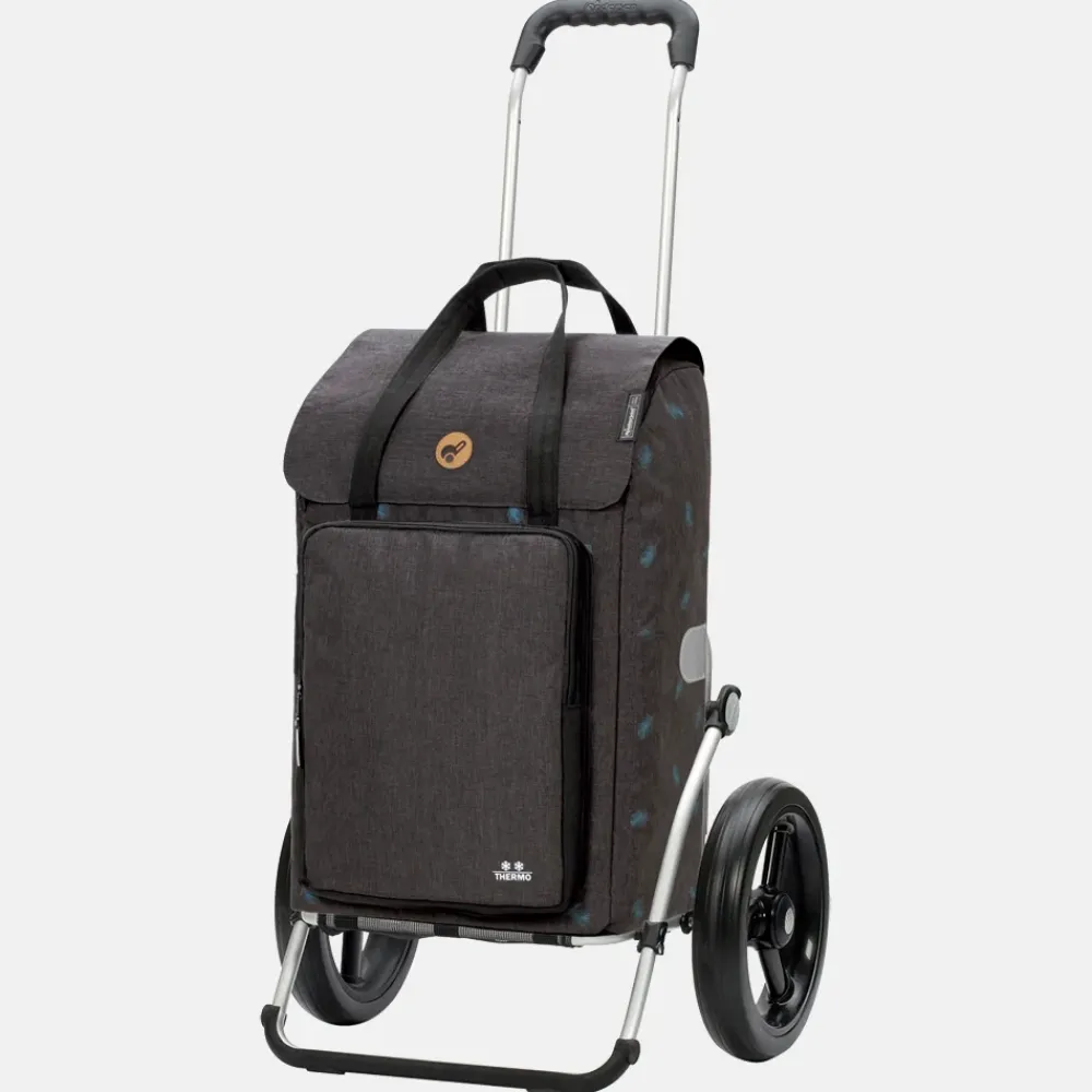Boodschappentrolleys^Andersen Royal shopper Ivar (kogellager) boodschappentrolley anthracite