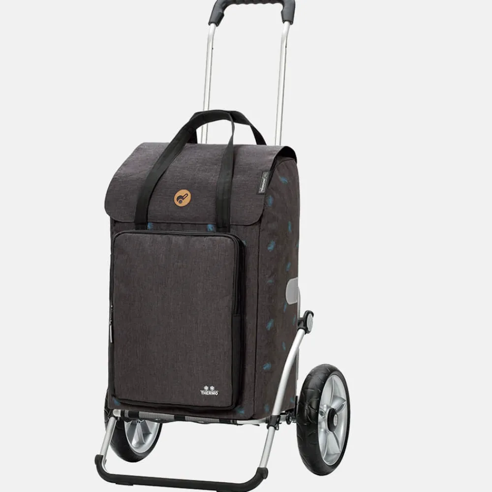 Boodschappentrolleys^Andersen Royal Shopper Ivar (kogellager) boodschappentrolley antraciet