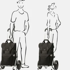 Boodschappentrolleys^Andersen Royal Shopper Senta boodschappentrolley zwart