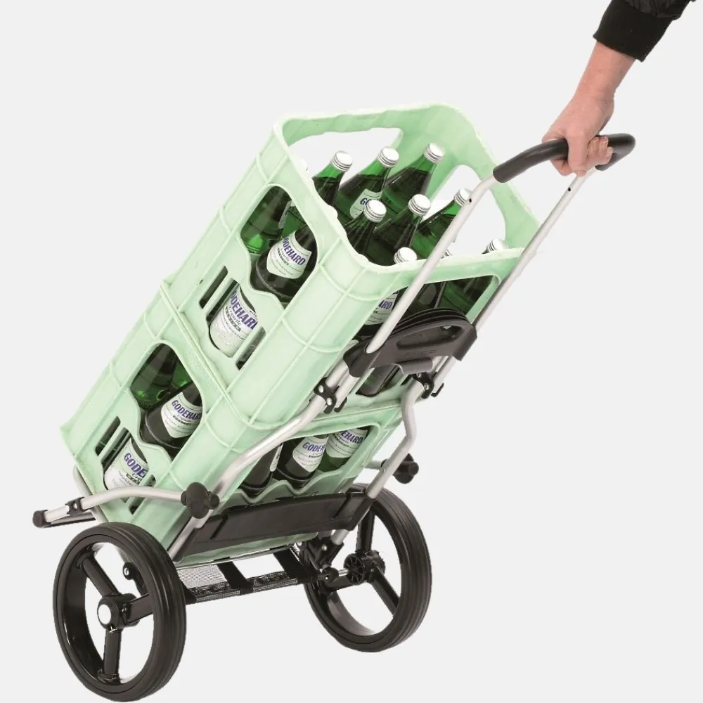 Boodschappentrolleys^Andersen Royal Shopper Senta boodschappentrolley zwart