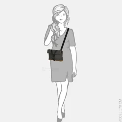 Crossbody Tassen^Aunts and Uncles Japan Yao rolltop crossbody tas gravity grey