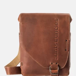 Schoudertassen^Aunts and Uncles Jason Hunter schoudertas M vintage tan