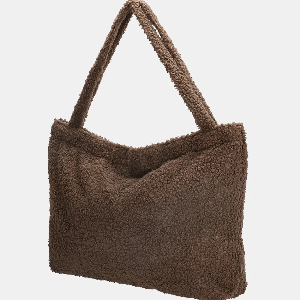 Shoppers^Beagles Ariany teddy shopper XL donker taupe -- OUD