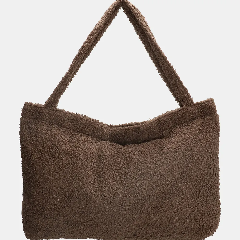 Shoppers^Beagles Ariany teddy shopper XL donker taupe -- OUD