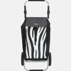 Boodschappentrolleys^Beagles boodschappentrolley zebra print