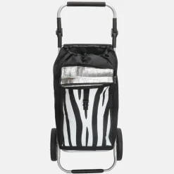 Boodschappentrolleys^Beagles boodschappentrolley zebra print