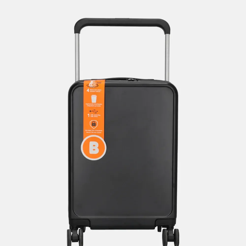 Handbagage Koffers^Beagles handbagage koffer 55 cm zwart