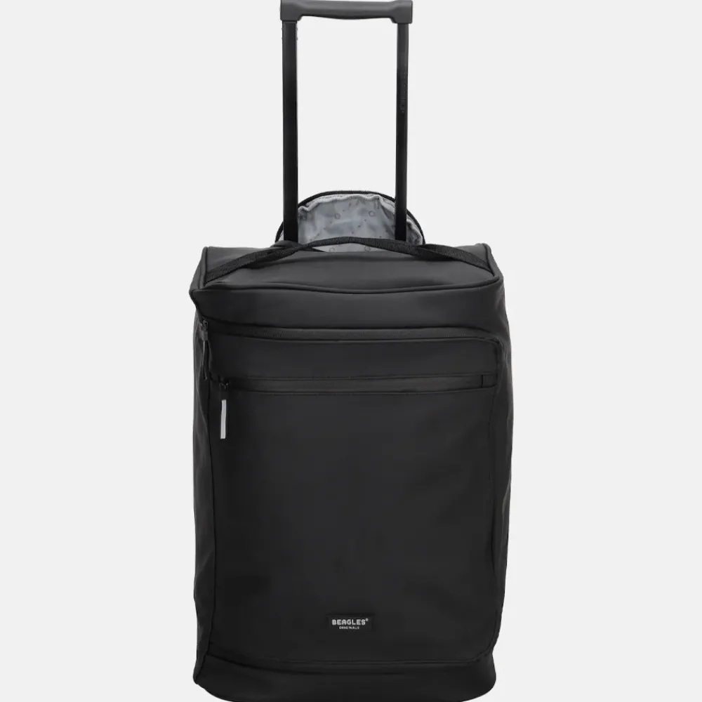 Handbagage Koffers^Beagles handbagage koffer 49 cm zwart