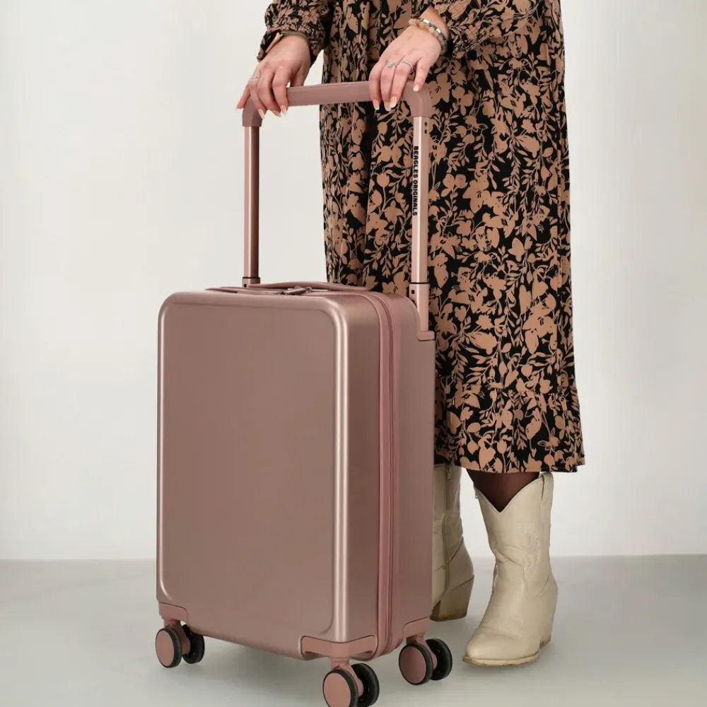 Handbagage Koffers^Beagles handbagage koffer 55 cm champagne