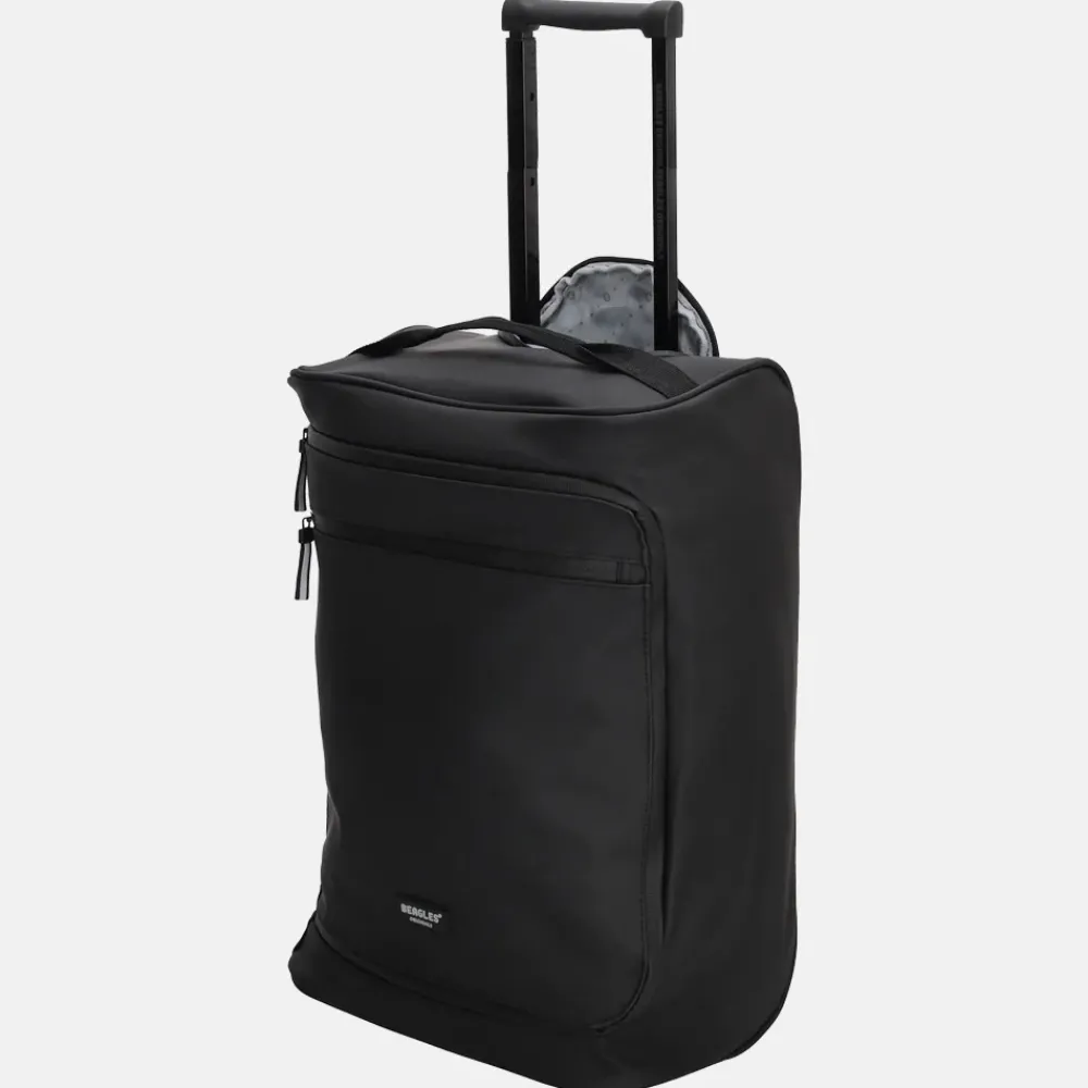 Handbagage Koffers^Beagles handbagage koffer 49 cm zwart
