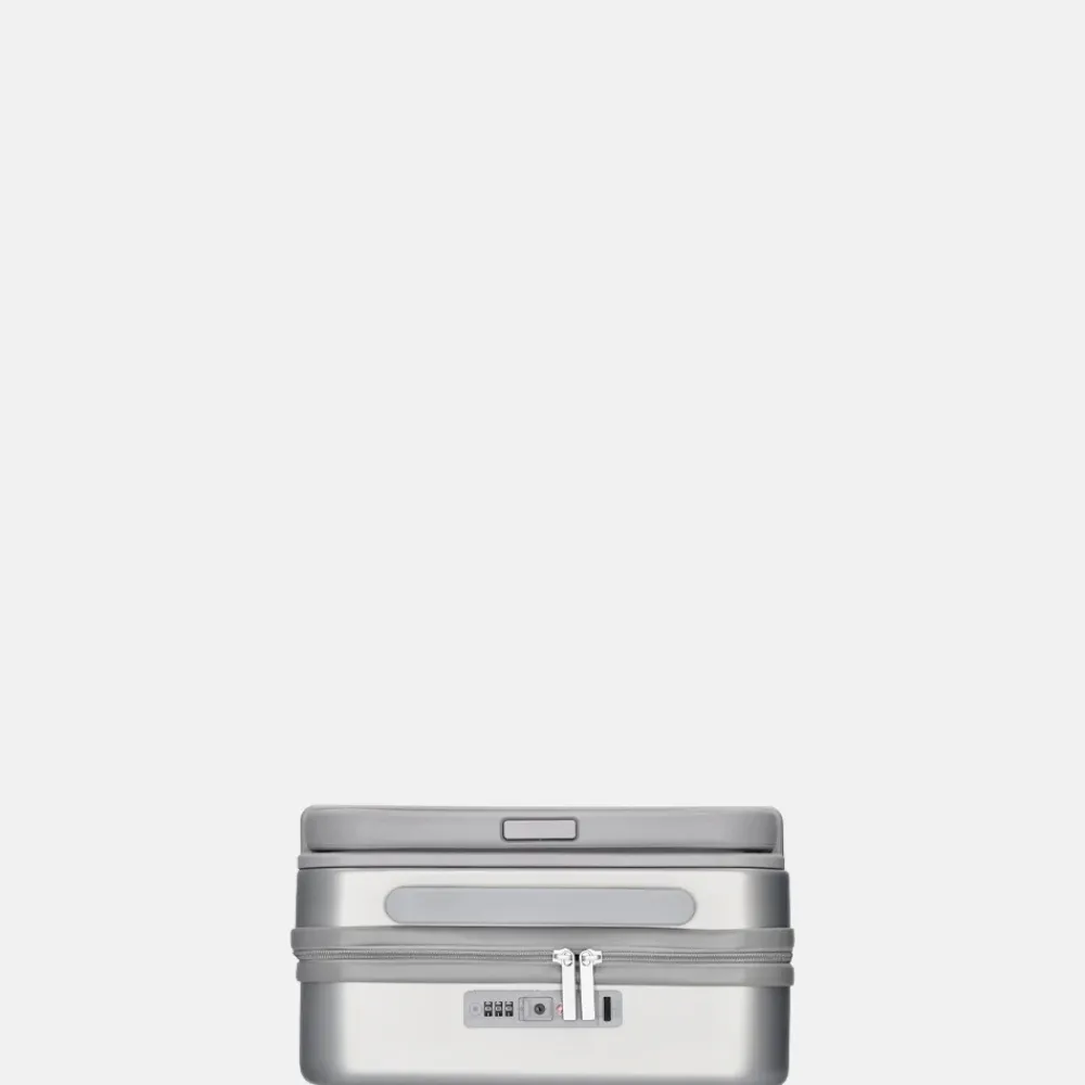 Handbagage Koffers^Beagles handbagage koffer 55 cm zilver
