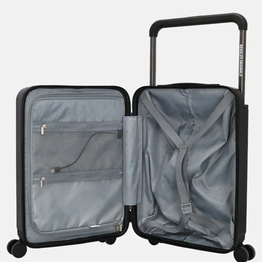 Handbagage Koffers^Beagles handbagage koffer 55 cm zwart