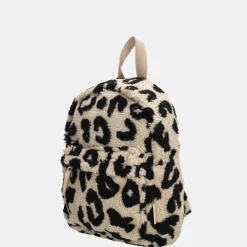 Kinderrugzakken Met Naam | Kinderrugzakken^Beagles Navvara teddy kinderrugzak luipaard beige
