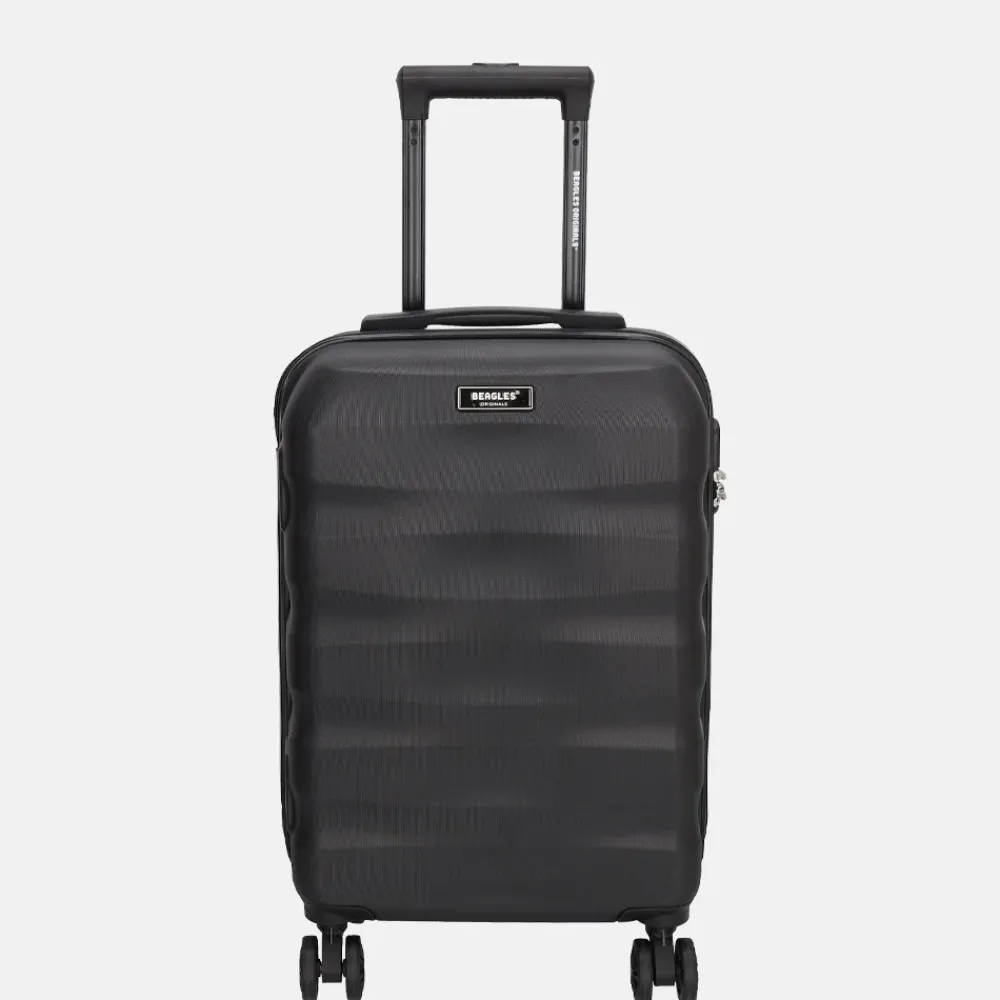 Handbagage Koffers^Beagles Orginals Go Travel handbagage koffer 54 cm zwart