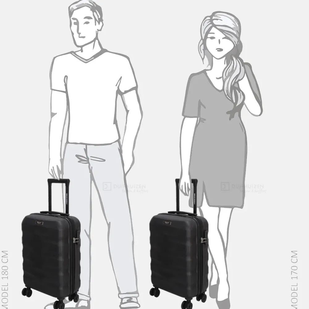 Handbagage Koffers^Beagles Orginals Go Travel handbagage koffer 54 cm zwart