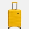 Handbagage Koffers^Beagles Spinner handbagage koffer 55 cm geel