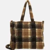 Handtassen^Beagles teddy handtas M taupe ruit