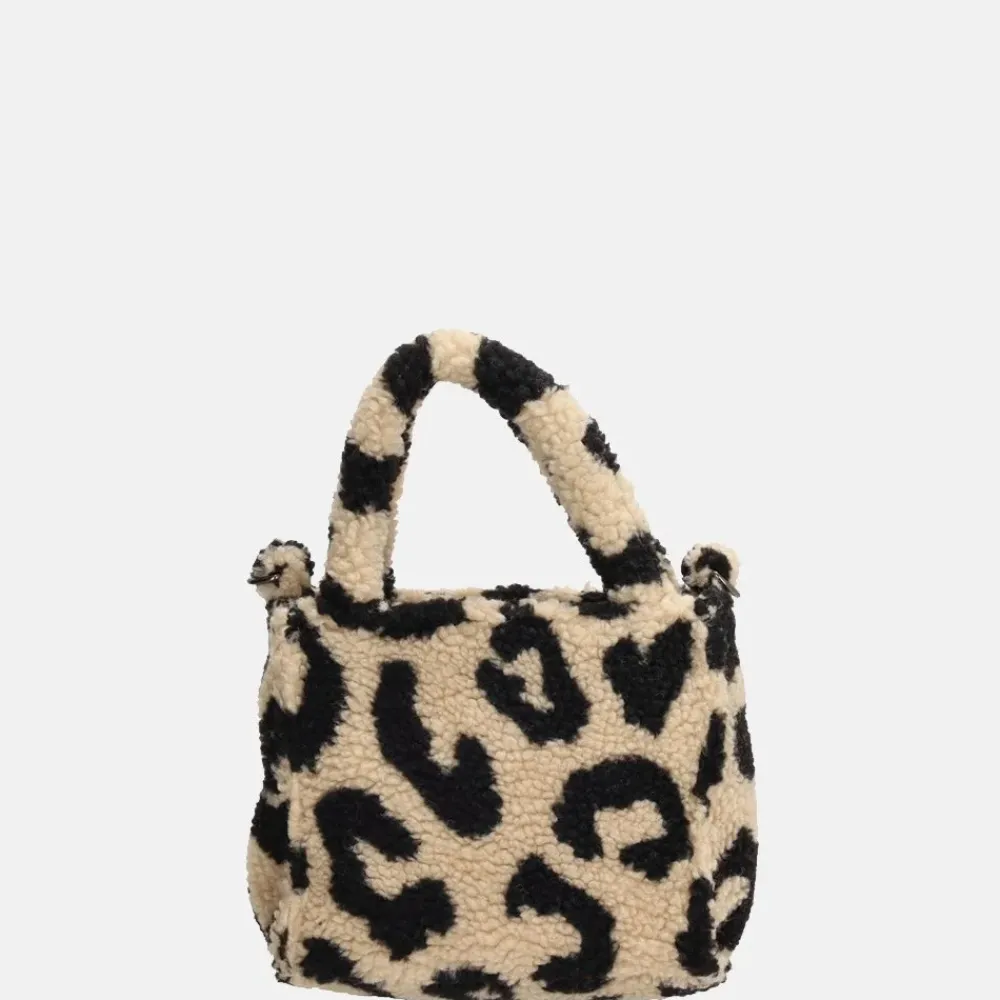Handtassen^Beagles Teddy Navarra handtas XS luipaard beige
