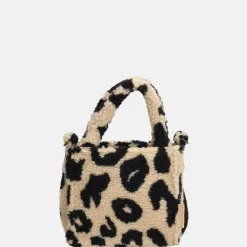Handtassen^Beagles Teddy Navarra handtas XS luipaard beige