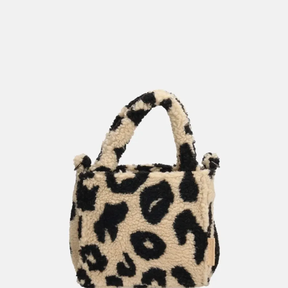 Handtassen^Beagles Teddy Navarra handtas XS luipaard beige