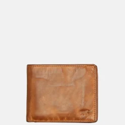 Heren Portemonnees^Bear Design billfold cognac