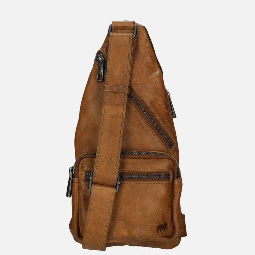 Crossbody Tassen^Bear Design crossbody tas cognac