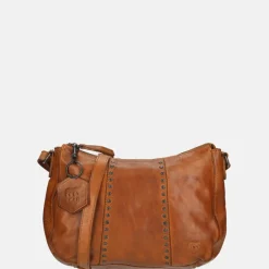 Crossbody Tassen^Bear Design crossbody tas studs cognac
