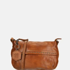 Crossbody Tassen^Bear Design crossbody tas studs cognac