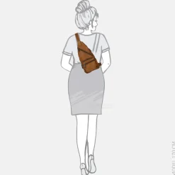 Crossbody Tassen^Bear Design crossbody tas cognac