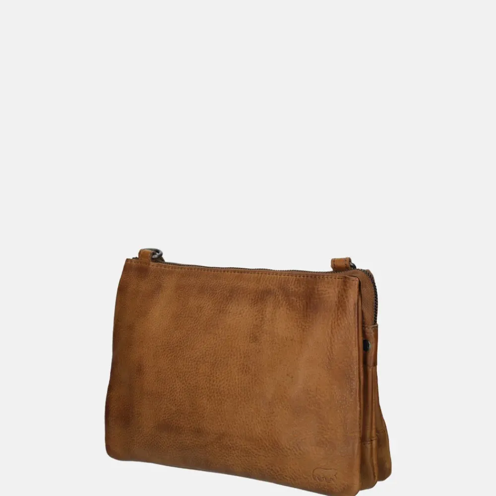 Crossbody Tassen^Bear Design crossbody tas cognac
