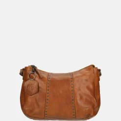 Crossbody Tassen^Bear Design crossbody tas studs cognac