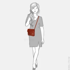 Crossbody Tassen^Bear Design Femke crossbody tas red