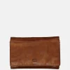 Dames Portemonnees^Bear Design Flappie portemonnee cognac