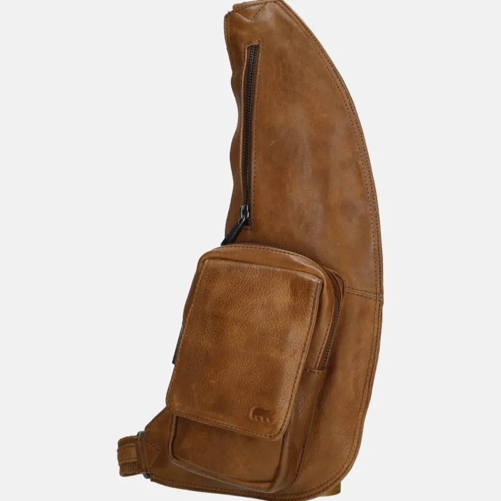 Crossbody Tassen^Bear Design Han crossbody tas cognac