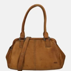 Handtassen^Bear Design handtas cognac