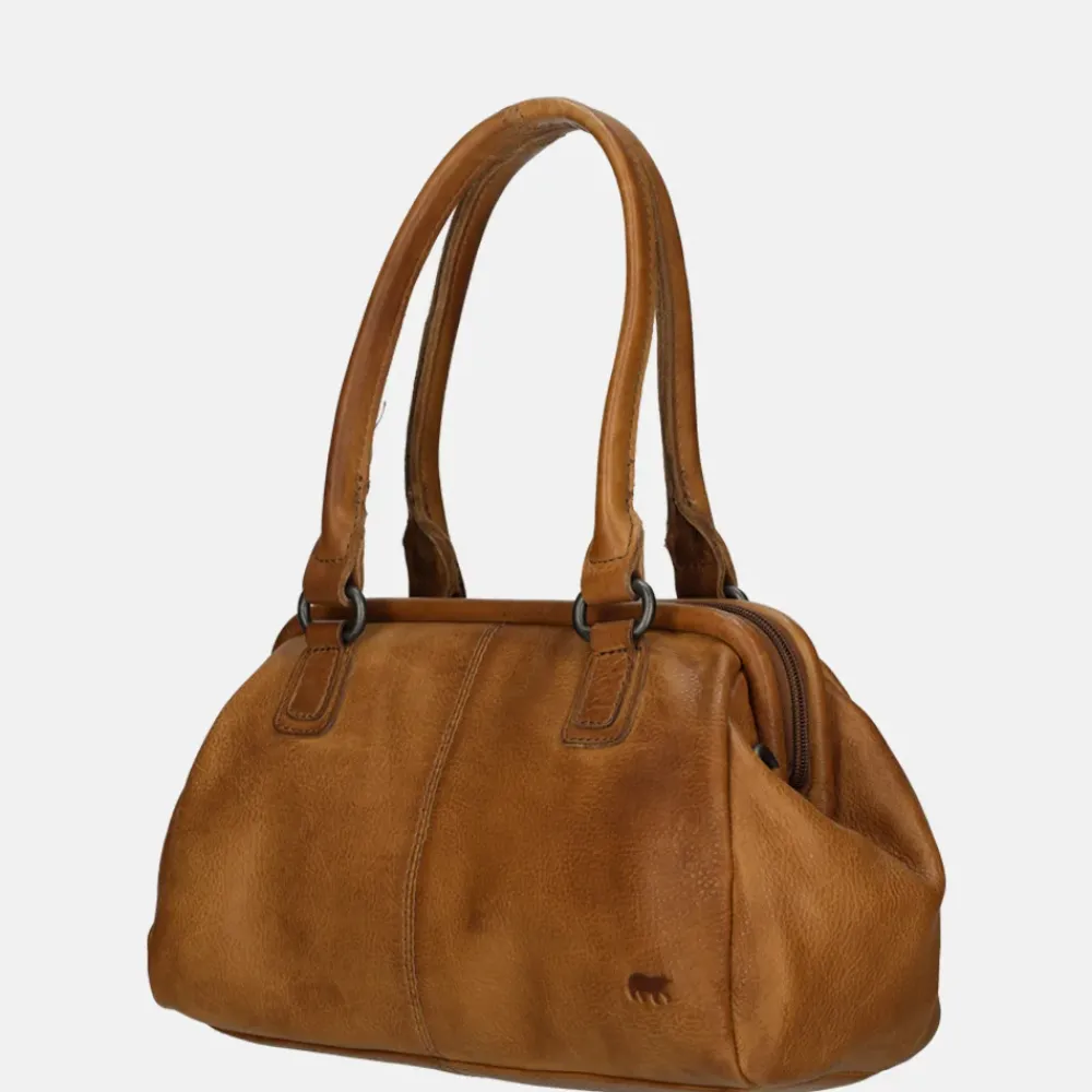 Handtassen^Bear Design handtas cognac