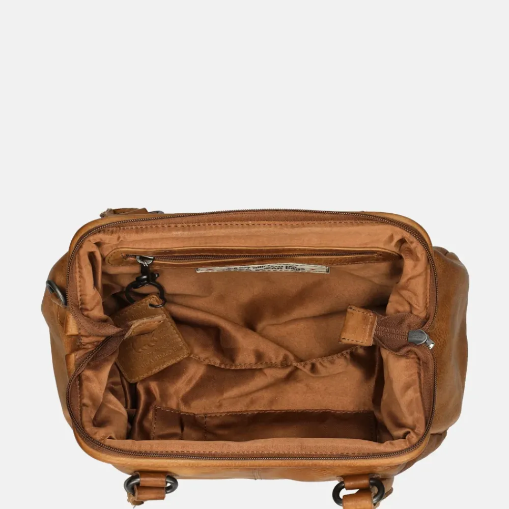 Handtassen^Bear Design handtas cognac