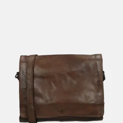 Crossbody Tassen^Bear Design Hanna crossbody tas met overslag brown
