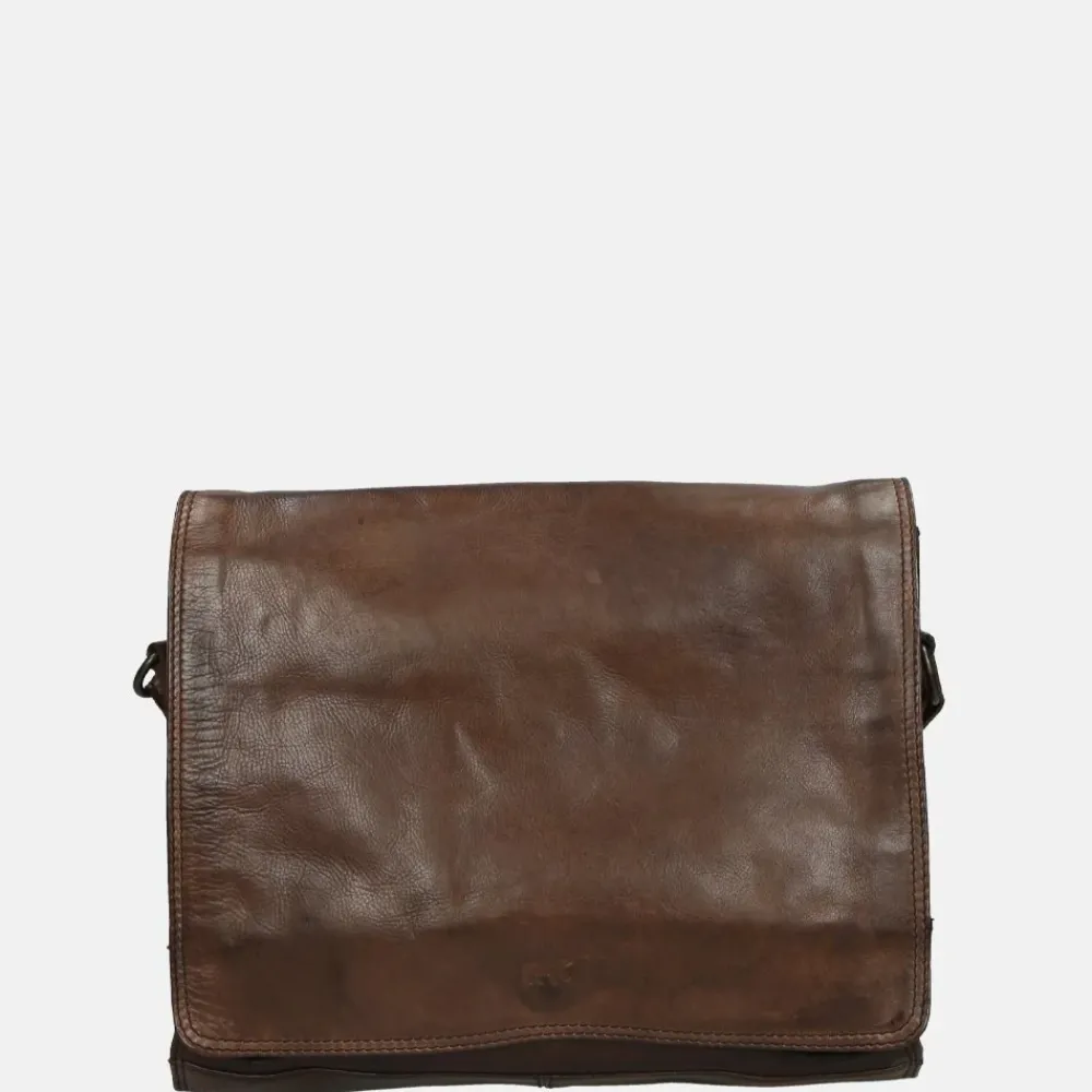 Crossbody Tassen^Bear Design Hanna crossbody tas met overslag brown