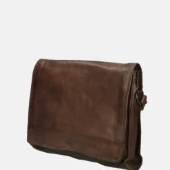 Crossbody Tassen^Bear Design Hanna crossbody tas met overslag brown