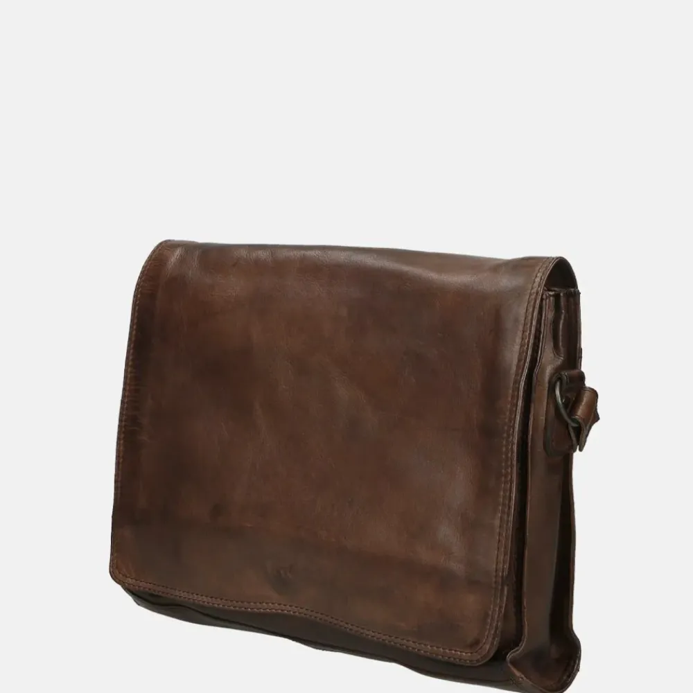 Crossbody Tassen^Bear Design Hanna crossbody tas met overslag brown