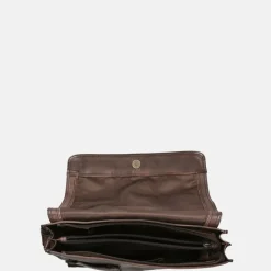 Crossbody Tassen^Bear Design Hanna crossbody tas met overslag brown