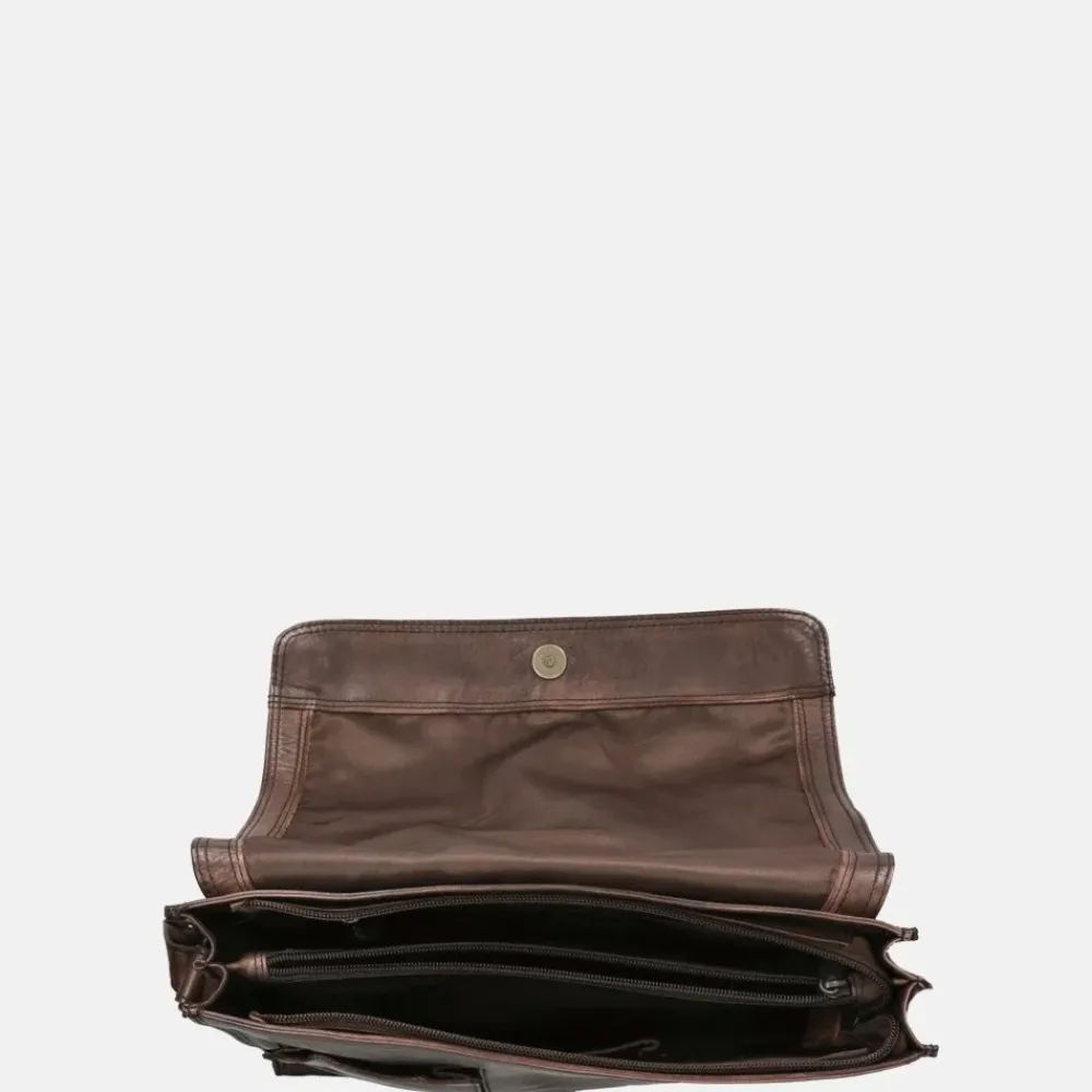 Crossbody Tassen^Bear Design Hanna crossbody tas met overslag brown